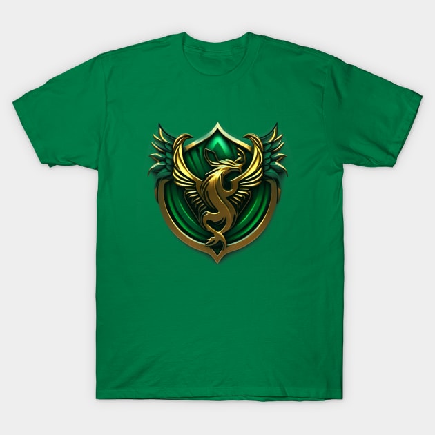 Irish Golden Phoenix Rising T-Shirt by Ireland